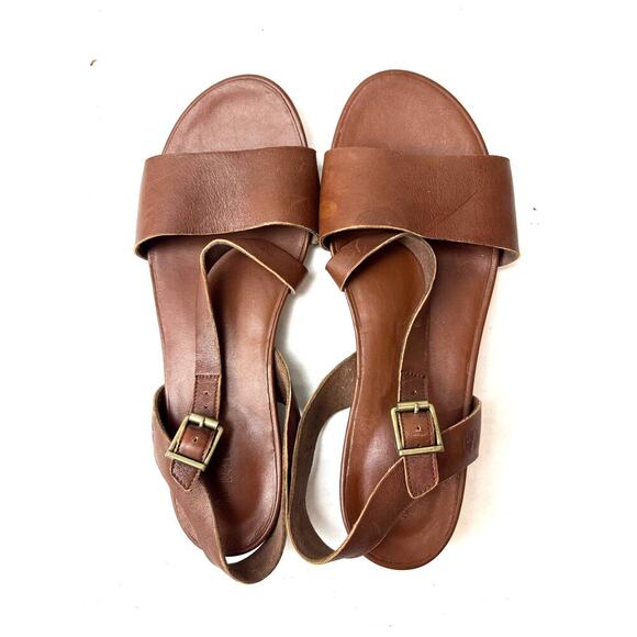 Timberland Cranberry Lake Boho Strappy Sandals Leather Brown Size 9.5 - Picture 1 of 10